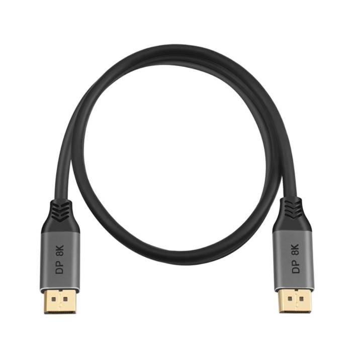 Bild 1, DisplayPort 1.4 Hane - DisplayPort 1.4 Hane 8K 60Hz 1m Kabel Svart