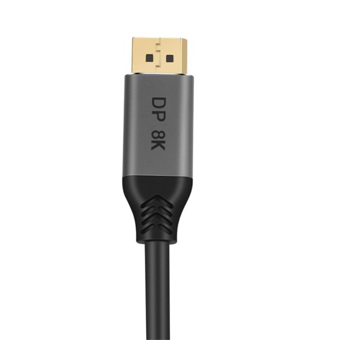 Bild 2, DisplayPort 1.4 Hane - DisplayPort 1.4 Hane 8K 60Hz 1m Kabel Svart