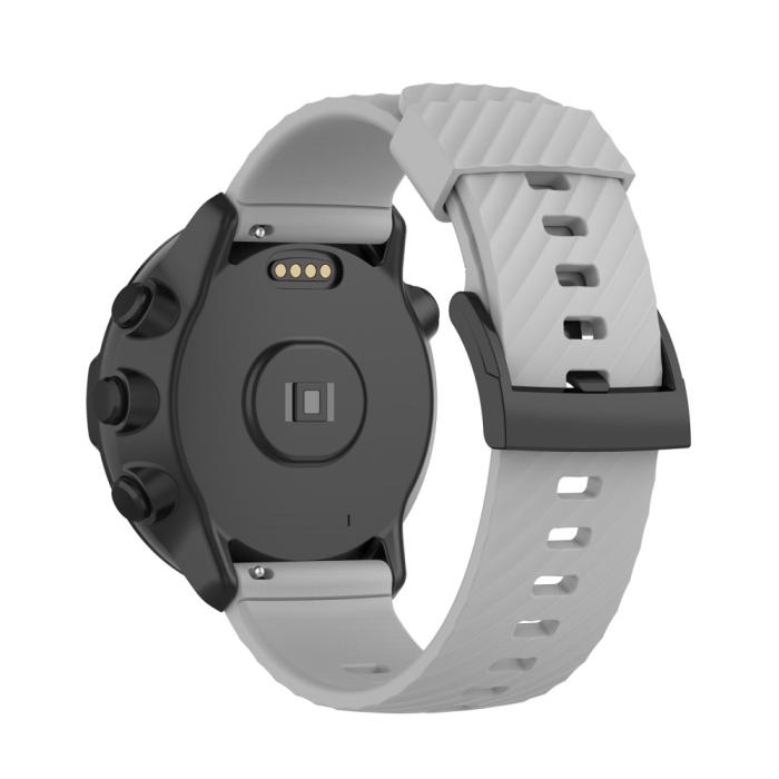 Bild 3, Silikon Armband För Suunto (24mm) Grå