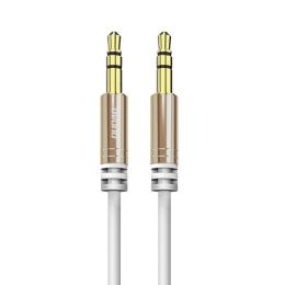 DUDAO 3.5 mm AUX 150 cm Utdragbar Kabel - Vit