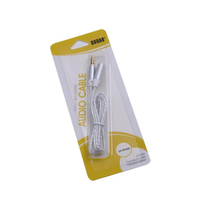 Bild 3, DUDAO 1m AUX 3.5 mm Hona-Hane - Silver
