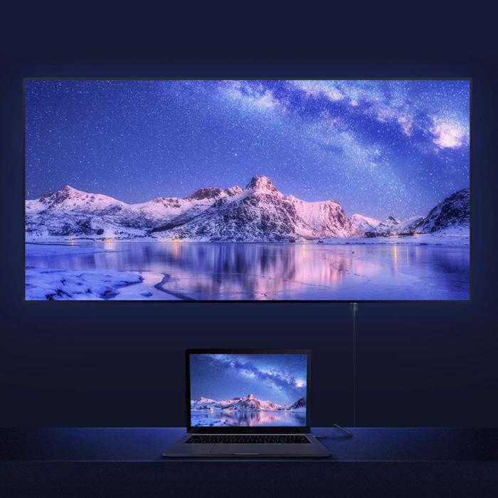 Bild 5, Baseus Cafule 5m HDMI 4K 60 Hz - Svart