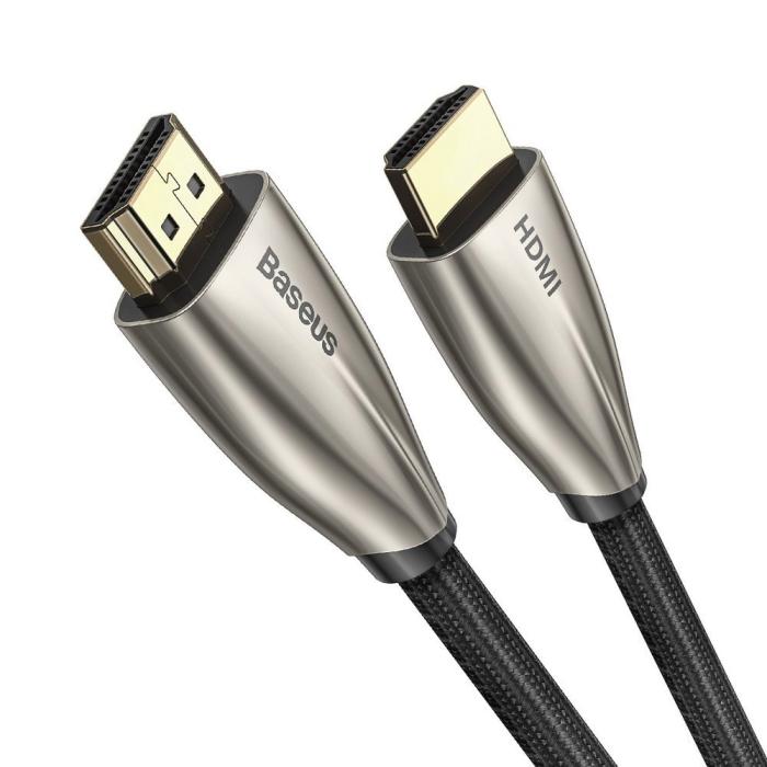 Bild 2, Baseus 3m HDMI 4K 60 Hz Flätad Nylon - Svart