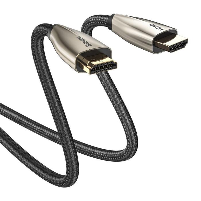 Bild 3, Baseus 3m HDMI 4K 60 Hz Flätad Nylon - Svart