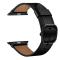 Äkta Läder Armband Apple Watch 41/40/38 mm - Svart