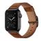 Äkta Läder Armband Apple Watch 41/40/38 mm - Brun