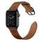 Äkta Läder Armband Apple Watch 41/40/38 mm - Brun