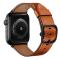 Äkta Läder Armband Apple Watch 41/40/38 mm - Brun