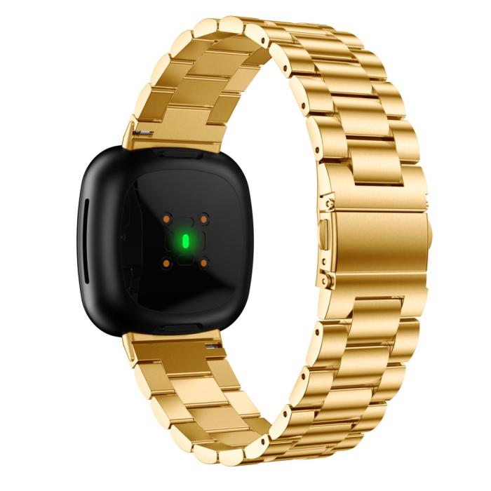 Bild 2, Lyxigt Metallarmband Fitbit Versa 3/Fitbit Sense - Guld