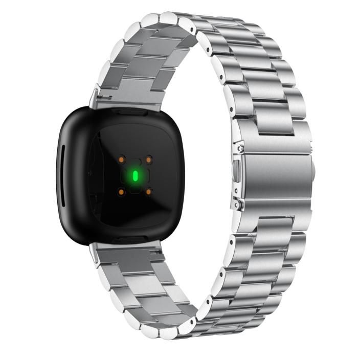 Bild 2, Lyxigt Metallarmband Fitbit Versa 3/Fitbit Sense - Silver