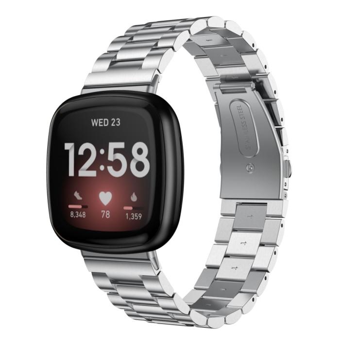 Bild 3, Lyxigt Metallarmband Fitbit Versa 3/Fitbit Sense - Silver