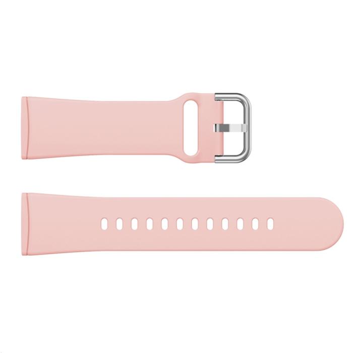 Bild 4, Silikon Armband Versa 3/Fitbit Sense - Ljus Rosa