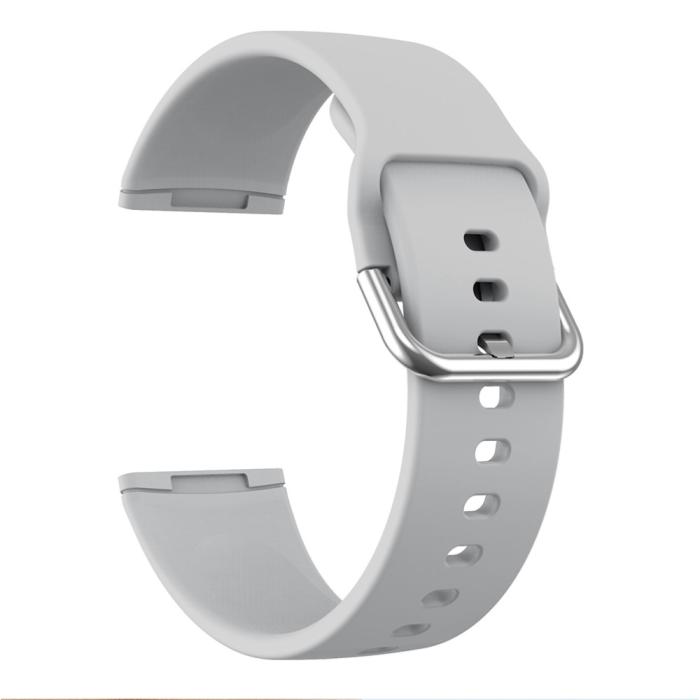 Bild 3, Silikon Armband Versa 3/Fitbit Sense - Grå