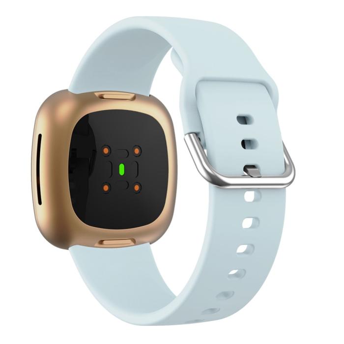 Bild 1, Silikon Armband Versa 3/Fitbit Sense - Ljus Blå