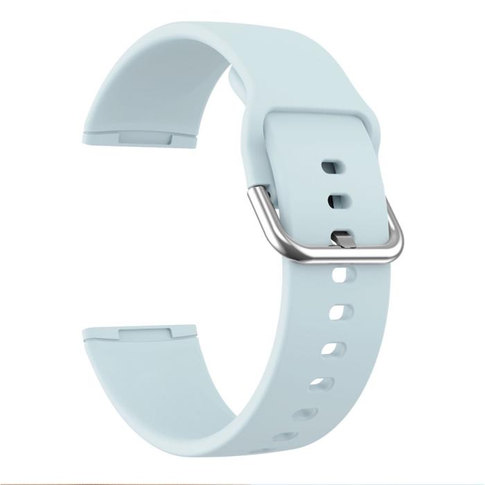 Bild 3, Silikon Armband Versa 3/Fitbit Sense - Ljus Blå