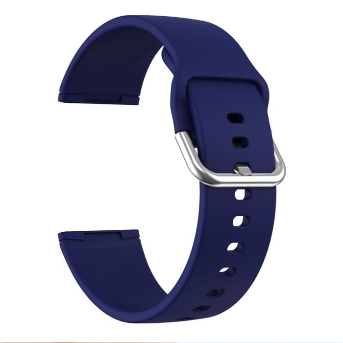 Bild 3, Silikon Armband Versa 3/Fitbit Sense - Mörk Blå