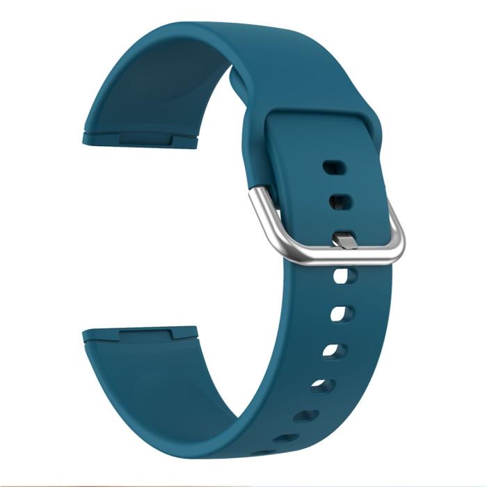 Bild 3, Silikon Armband Versa 3/Fitbit Sense - Blå