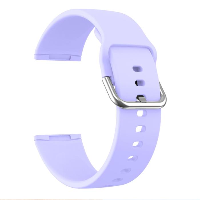 Bild 3, Silikon Armband Versa 3/Fitbit Sense - Ljus Lila