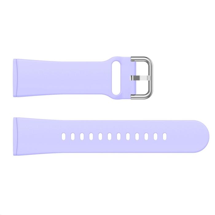 Bild 4, Silikon Armband Versa 3/Fitbit Sense - Ljus Lila