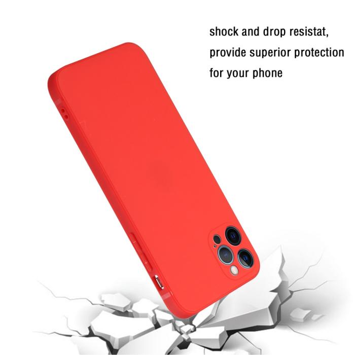 Bild 4, iPhone 13 Pro - Liquid TPU Mobilskal - Röd