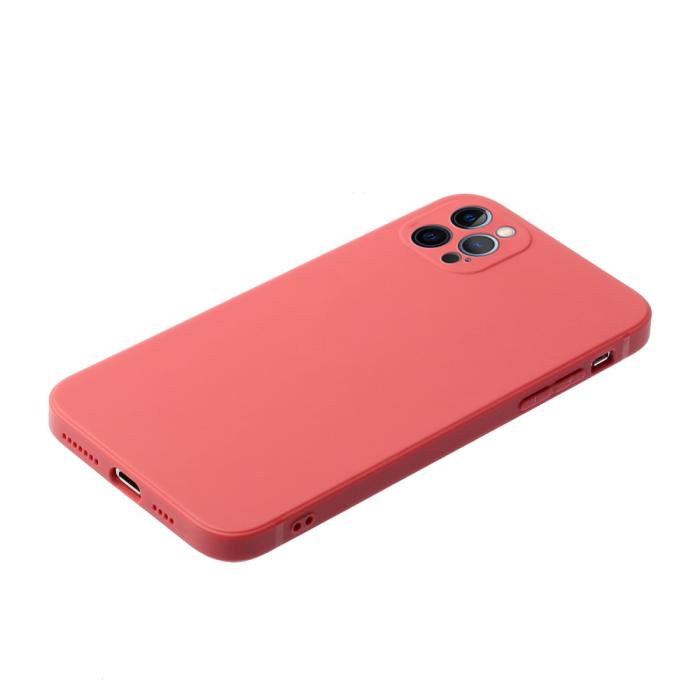 Bild 4, iPhone 13 Pro - Liquid TPU Mobilskal - Röd