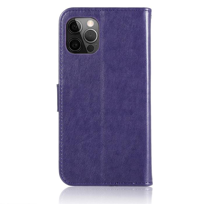 Bild 3, iPhone 13 Pro - Owl Dream Catcher Läder Fodral - Lila