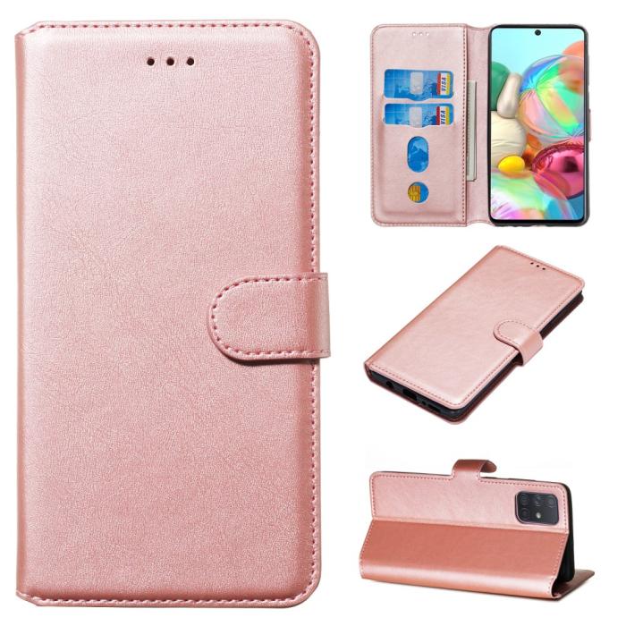 Bild 1, Samsung Galaxy A71 - Plånboksfodral - Roséguld