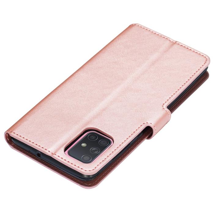 Bild 4, Samsung Galaxy A71 - Plånboksfodral - Roséguld