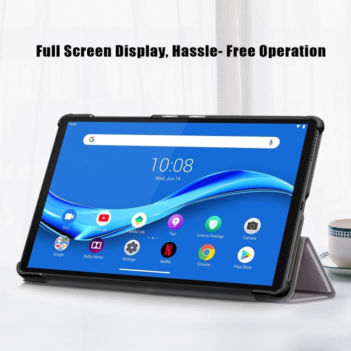 Bild 5, Lenovo Tab M10 Plus (2nd Gen) Tri-Fold Fodral Grå