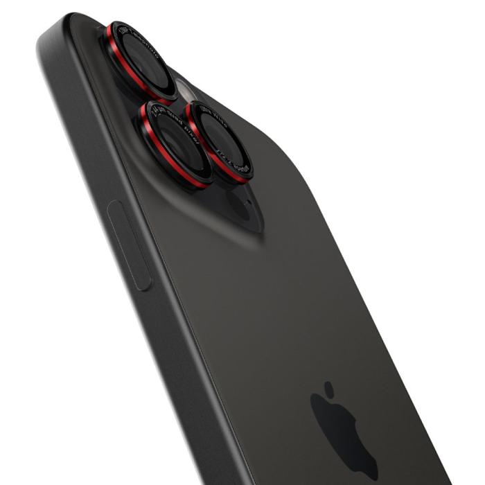 Bild 5, Spigen iPhone 16/15/14 Pro/Pro Max 2-PACK Linsskydd Optik GLAS.tR