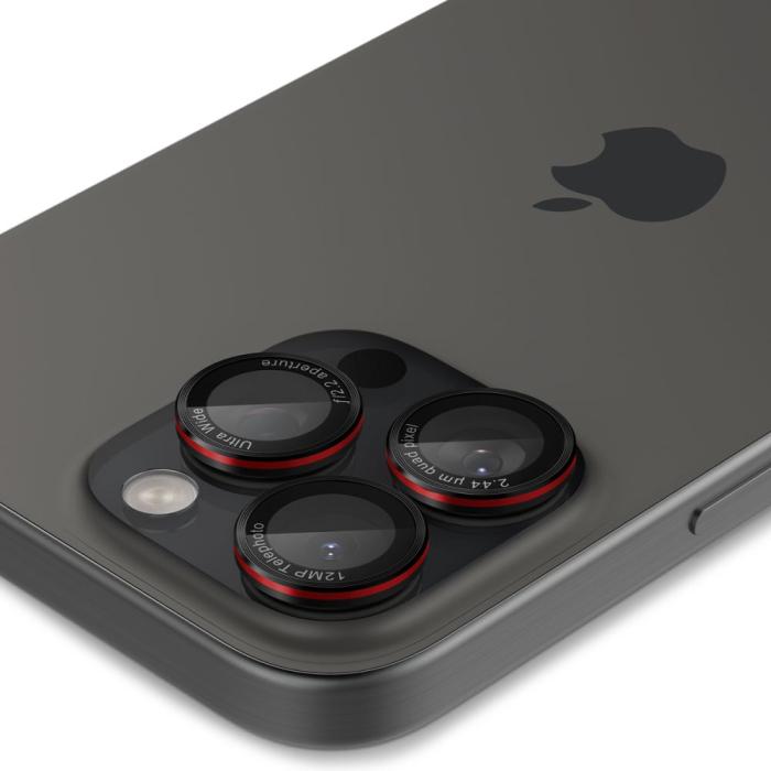 Bild 6, Spigen iPhone 16/15/14 Pro/Pro Max 2-PACK Linsskydd Optik GLAS.tR