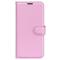 Samsung Galaxy A35 5G Fodral Läder Litchi Ljus Rosa