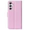 Samsung Galaxy A35 5G Fodral Läder Litchi Ljus Rosa