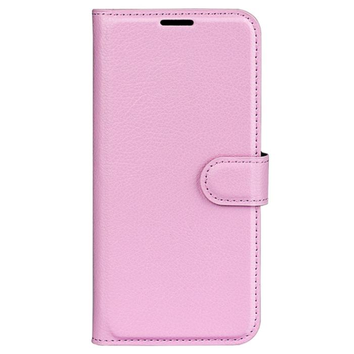 Bild 5, Samsung Galaxy A35 5G Fodral Läder Litchi Ljus Rosa