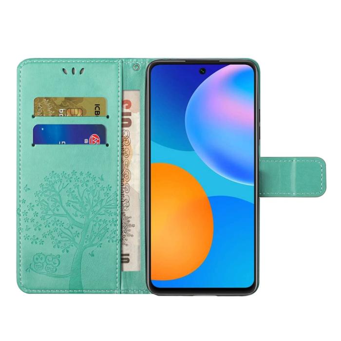 Bild 5, Xiaomi 11T / 11T Pro Fodral Tryckt Läder Grön