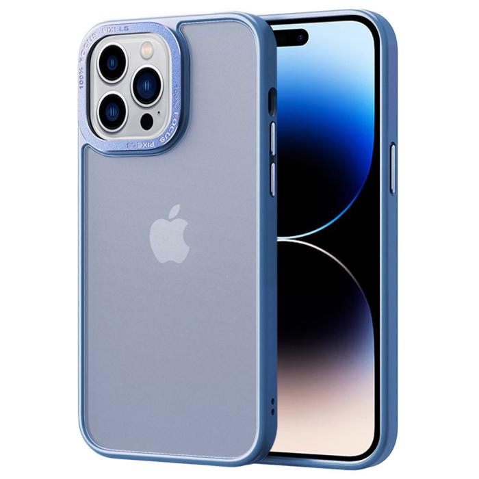 Bild 1, iPhone 14 Pro Max Skal Classic Hybrid Matt Baby Blue
