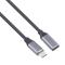 50 cm USB-C Hane - USB-C Hona Adapter Kabel Svart