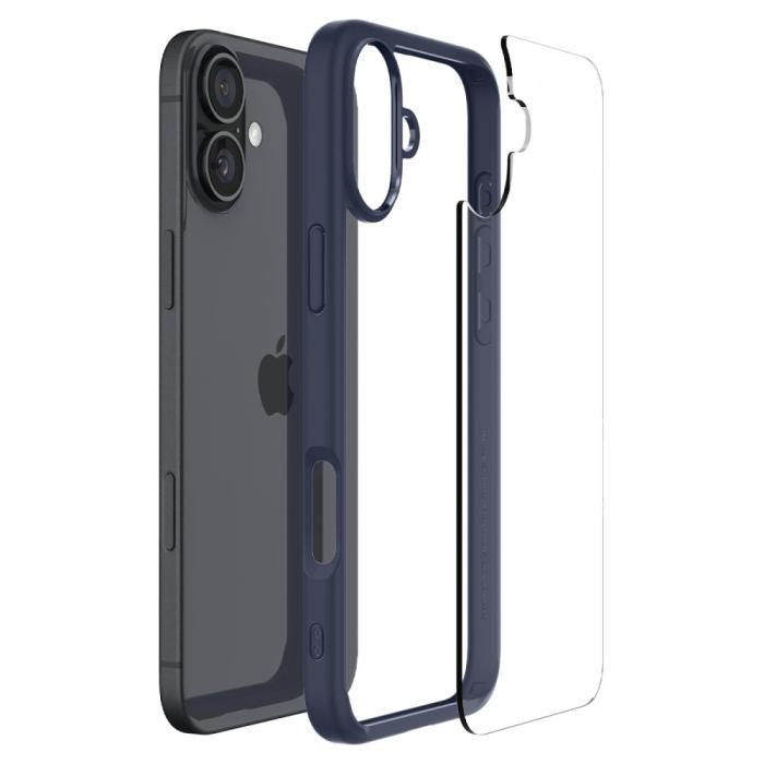 Bild 4, Spigen iPhone 16 Skal Ultra Hybrid Navy Blue
