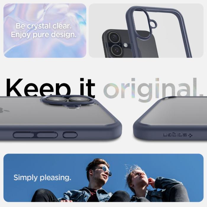 Bild 6, Spigen iPhone 16 Skal Ultra Hybrid Navy Blue