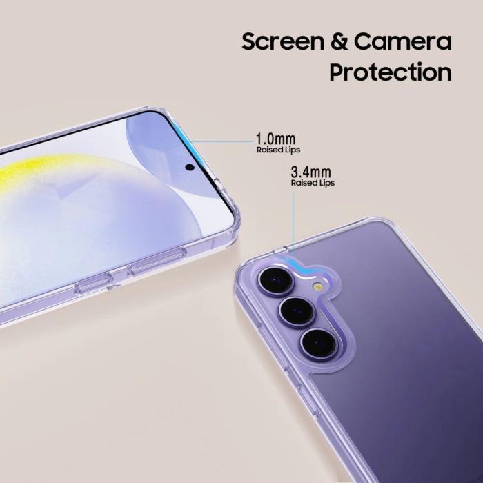 Bild 4, Tech-Protect Galaxy S25 Edge Skal FlexAir Hybrid Transparent