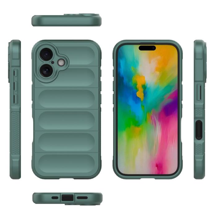 Bild 6, iPhone 16 Plus Skal Magic Shield Grön