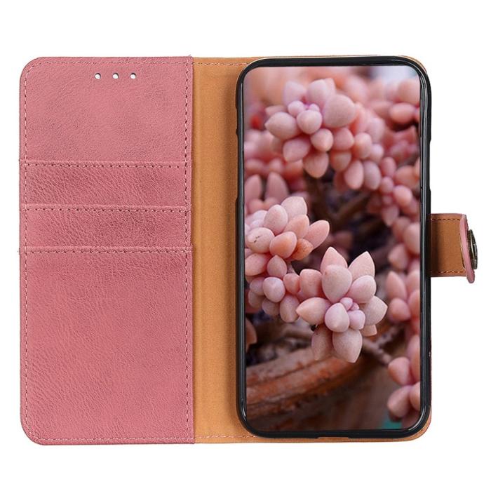 Bild 2, KHAZNEH OnePlus Nord 2T 5G Fodral Läder Rosa