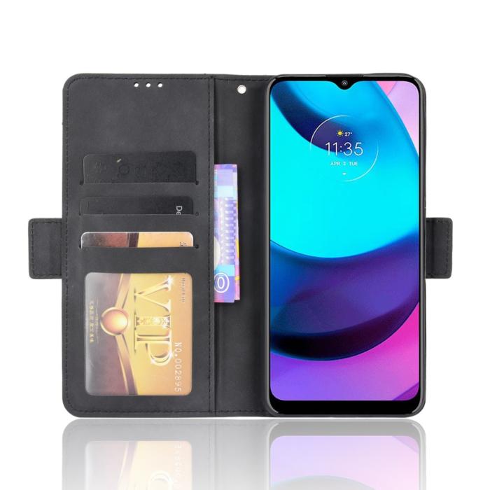 Bild 4, Motorola Moto E20 Fodral Med Avtagbart Kortfodral Svart