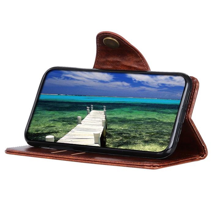 Bild 4, KHAZNEH Motorola Moto G51 Fodral Retro Brun