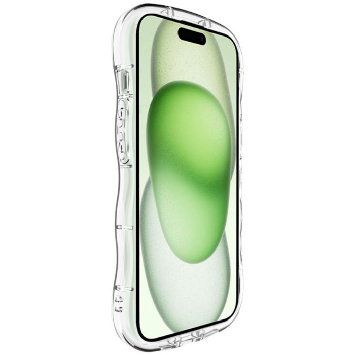 Bild 5, IMAK iPhone 15 Skal Wavy TPU Skal Transparent