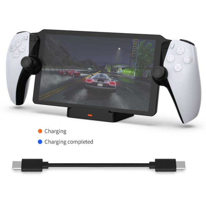 Bild 2, DOBE Sony Playstation Portal Laddningsställ Svart