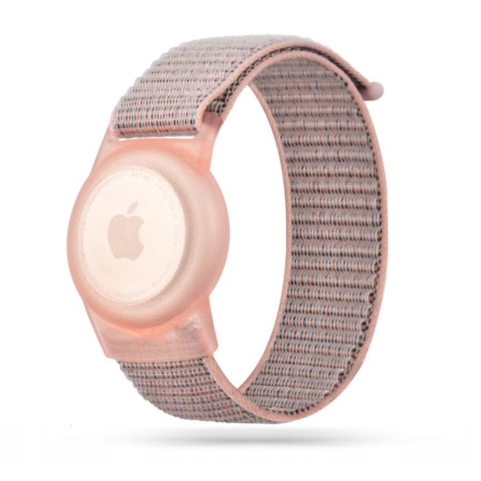 Bild 1, Tech-Protect Nylon Armband För AirTag Till Barn Rosa