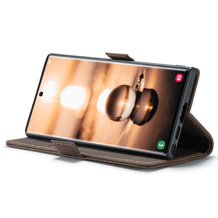 Bild 3, CASEME Galaxy S24 Ultra Fodral Retro Läder Mörk Brun