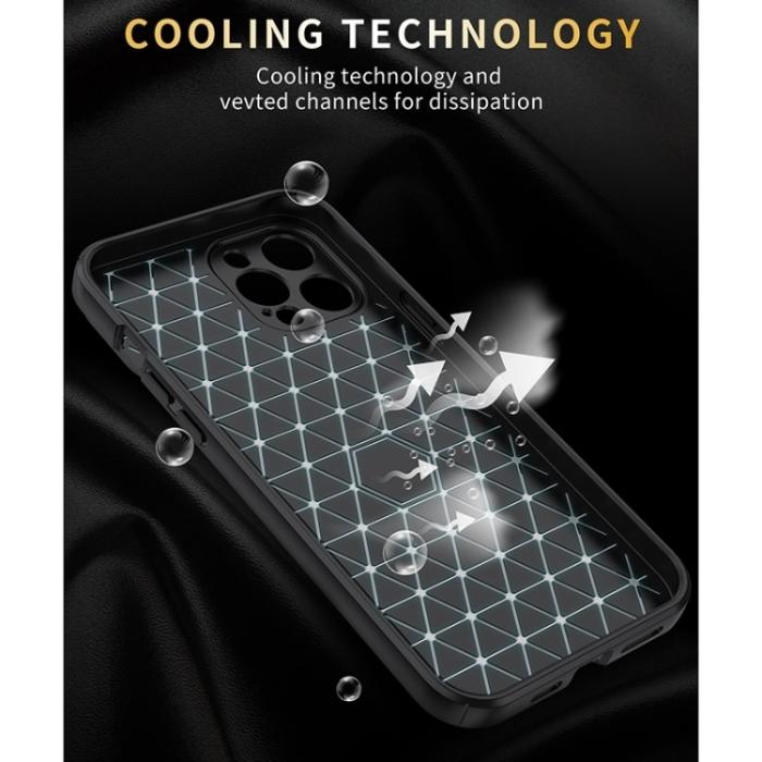 Bild 6, iPhone 14 Pro Skal Litchi CamShield Grön