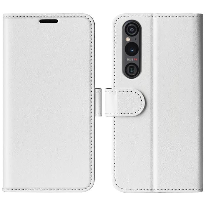 Bild 1, Sony Xperia 1 VI Fodral Crazy Horse Läder Vit